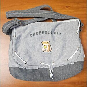 Our Team Soft Sweatshirt Fabric Crossbody Work Bag, Gym Bag Jersey Crossbody Bag